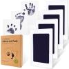 image4Pack Inkless Baby Hand and Footprint Kit  Mess Free Ink Pad for Newborn Keepsake Dog Nose ampamp Paw Print Kit Clean Touch Ink Pad for Baby Hand ampamp Footprints Ideal New Mom Gifts Jet BlackTwilight