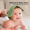 image6Pack Soft Baby Washcloths Viscose from Bamboo  Kids Newborn Bath Towels Infant Shower Toddler Reusable Face Towel Gentle on Skin Face Wash Cloths for Babies 10x10 WhiteMeadow Green