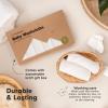 image6Pack Soft Baby Washcloths Viscose from Bamboo  Kids Newborn Bath Towels Infant Shower Toddler Reusable Face Towel Gentle on Skin Face Wash Cloths for Babies 10x10 WhiteWhite