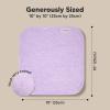 image6Pack Soft Baby Washcloths Viscose from Bamboo  Kids Newborn Bath Towels Infant Shower Toddler Reusable Face Towel Gentle on Skin Face Wash Cloths for Babies 10x10 WhiteSoft Lilac