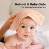 image6Pack Soft Baby Washcloths Viscose from Bamboo  Kids Newborn Bath Towels Infant Shower Toddler Reusable Face Towel Gentle on Skin Face Wash Cloths for Babies 10x10 WhiteMellow