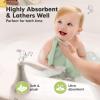 image6Pack Soft Baby Washcloths Viscose from Bamboo  Kids Newborn Bath Towels Infant Shower Toddler Reusable Face Towel Gentle on Skin Face Wash Cloths for Babies 10x10 WhitePistachio