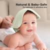 image6Pack Soft Baby Washcloths Viscose from Bamboo  Kids Newborn Bath Towels Infant Shower Toddler Reusable Face Towel Gentle on Skin Face Wash Cloths for Babies 10x10 WhiteVerde