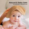 image6Pack Soft Baby Washcloths Viscose from Bamboo  Kids Newborn Bath Towels Infant Shower Toddler Reusable Face Towel Gentle on Skin Face Wash Cloths for Babies 10x10 WhiteToast