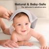 image6Pack Soft Baby Washcloths Viscose from Bamboo  Kids Newborn Bath Towels Infant Shower Toddler Reusable Face Towel Gentle on Skin Face Wash Cloths for Babies 10x10 WhiteHeather