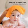 image6Pack Soft Baby Washcloths Viscose from Bamboo  Kids Newborn Bath Towels Infant Shower Toddler Reusable Face Towel Gentle on Skin Face Wash Cloths for Babies 10x10 WhiteCarrot
