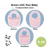 image8Pack Organic Baby Bibs for Boys Girls  Soft Cotton Drooling and Teething Bibs for Baby Girl ampamp Boy Extra Absorbent Easy To Clean ampamp Put On for Toddler Newborn Infant 024 Months Sweet CharmBlush