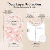 image8Pack Organic Baby Bibs for Boys Girls  Soft Cotton Drooling and Teething Bibs for Baby Girl ampamp Boy Extra Absorbent Easy To Clean ampamp Put On for Toddler Newborn Infant 024 Months Sweet CharmSweet Charm