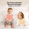 image8Pack Organic Baby Bibs for Boys Girls  Soft Cotton Drooling and Teething Bibs for Baby Girl ampamp Boy Extra Absorbent Easy To Clean ampamp Put On for Toddler Newborn Infant 024 Months Sweet CharmMesozoic
