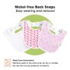 image8Pack Organic Baby Bibs for Boys Girls  Soft Cotton Drooling and Teething Bibs for Baby Girl ampamp Boy Extra Absorbent Easy To Clean ampamp Put On for Toddler Newborn Infant 024 Months Sweet CharmBlush