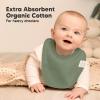 image8Pack Organic Baby Bibs for Boys Girls  Soft Cotton Drooling and Teething Bibs for Baby Girl ampamp Boy Extra Absorbent Easy To Clean ampamp Put On for Toddler Newborn Infant 024 Months Sweet CharmEclipse