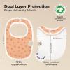 image8Pack Organic Baby Bibs for Boys Girls  Soft Cotton Drooling and Teething Bibs for Baby Girl ampamp Boy Extra Absorbent Easy To Clean ampamp Put On for Toddler Newborn Infant 024 Months Sweet CharmWilderness