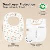 image8Pack Organic Baby Bibs for Boys Girls  Soft Cotton Drooling and Teething Bibs for Baby Girl ampamp Boy Extra Absorbent Easy To Clean ampamp Put On for Toddler Newborn Infant 024 Months Sweet CharmWildscape