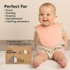 image8Pack Organic Baby Bibs for Boys Girls  Soft Cotton Drooling and Teething Bibs for Baby Girl ampamp Boy Extra Absorbent Easy To Clean ampamp Put On for Toddler Newborn Infant 024 Months Sweet CharmDew