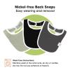 image8Pack Organic Baby Bibs for Boys Girls  Soft Cotton Drooling and Teething Bibs for Baby Girl ampamp Boy Extra Absorbent Easy To Clean ampamp Put On for Toddler Newborn Infant 024 Months Sweet CharmBasics