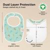 image8Pack Organic Baby Bibs for Boys Girls  Soft Cotton Drooling and Teething Bibs for Baby Girl ampamp Boy Extra Absorbent Easy To Clean ampamp Put On for Toddler Newborn Infant 024 Months Sweet CharmMesozoic