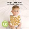 image8Pack Organic Baby Bibs for Boys Girls  Soft Cotton Drooling and Teething Bibs for Baby Girl ampamp Boy Extra Absorbent Easy To Clean ampamp Put On for Toddler Newborn Infant 024 Months Sweet CharmMesozoic