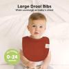 image8Pack Organic Baby Bibs for Boys Girls  Soft Cotton Drooling and Teething Bibs for Baby Girl ampamp Boy Extra Absorbent Easy To Clean ampamp Put On for Toddler Newborn Infant 024 Months Sweet CharmSahara