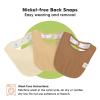 image8Pack Organic Baby Bibs for Boys Girls  Soft Cotton Drooling and Teething Bibs for Baby Girl ampamp Boy Extra Absorbent Easy To Clean ampamp Put On for Toddler Newborn Infant 024 Months Sweet CharmTerracotta