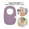 image8Pack Organic Baby Bibs for Boys Girls  Soft Cotton Drooling and Teething Bibs for Baby Girl ampamp Boy Extra Absorbent Easy To Clean ampamp Put On for Toddler Newborn Infant 024 Months Sweet CharmMauve
