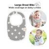 image8Pack Organic Baby Bibs for Boys Girls  Soft Cotton Drooling and Teething Bibs for Baby Girl ampamp Boy Extra Absorbent Easy To Clean ampamp Put On for Toddler Newborn Infant 024 Months Sweet CharmGrayscale