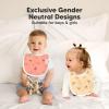 image8Pack Organic Baby Bibs for Boys Girls  Soft Cotton Drooling and Teething Bibs for Baby Girl ampamp Boy Extra Absorbent Easy To Clean ampamp Put On for Toddler Newborn Infant 024 Months Sweet CharmWildscape