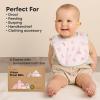 image8Pack Organic Baby Bibs for Boys Girls  Soft Cotton Drooling and Teething Bibs for Baby Girl ampamp Boy Extra Absorbent Easy To Clean ampamp Put On for Toddler Newborn Infant 024 Months Sweet CharmPrism