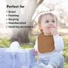 image8Pack Organic Baby Bibs for Boys Girls  Soft Cotton Drooling and Teething Bibs for Baby Girl ampamp Boy Extra Absorbent Easy To Clean ampamp Put On for Toddler Newborn Infant 024 Months Sweet CharmTerracotta