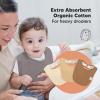image8Pack Organic Baby Bibs for Boys Girls  Soft Cotton Drooling and Teething Bibs for Baby Girl ampamp Boy Extra Absorbent Easy To Clean ampamp Put On for Toddler Newborn Infant 024 Months Sweet CharmTerracotta