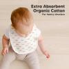image8Pack Organic Baby Bibs for Boys Girls  Soft Cotton Drooling and Teething Bibs for Baby Girl ampamp Boy Extra Absorbent Easy To Clean ampamp Put On for Toddler Newborn Infant 024 Months Sweet CharmVessels