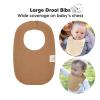 image8Pack Organic Baby Bibs for Boys Girls  Soft Cotton Drooling and Teething Bibs for Baby Girl ampamp Boy Extra Absorbent Easy To Clean ampamp Put On for Toddler Newborn Infant 024 Months Sweet CharmTerracotta