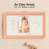 imageBaby Hand and Footprint Kit  Clay Handprint Keepsake Frame Newborn Nursery Picture Frame Personalized New Mom Gifts for Baby Shower ampamp Registry Alpine WhiteSalmon