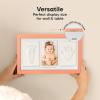 imageBaby Hand and Footprint Kit  Clay Handprint Keepsake Frame Newborn Nursery Picture Frame Personalized New Mom Gifts for Baby Shower ampamp Registry Alpine WhiteSalmon