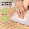 imageBaby Hand and Footprint Kit  Clay Handprint Keepsake Frame Newborn Nursery Picture Frame Personalized New Mom Gifts for Baby Shower ampamp Registry Alpine WhiteSoft Lilac