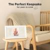 imageBaby Hand and Footprint Kit  Clay Handprint Keepsake Frame Newborn Nursery Picture Frame Personalized New Mom Gifts for Baby Shower ampamp Registry Alpine WhiteAlpine White