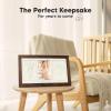 imageBaby Hand and Footprint Kit  Clay Handprint Keepsake Frame Newborn Nursery Picture Frame Personalized New Mom Gifts for Baby Shower ampamp Registry Alpine WhiteDark Walnut