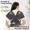 imageKeaBabies Baby Wrap Carrier  All in 1 Original Baby Carrier Newborn to Toddler Sling Easy to Wear Hands Free Bonding Lightweight Breathable Infant Wraps Trendy BlackMystic Gray