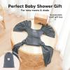imageKeaBabies Baby Wrap Carrier Ring Sling  Easy to Wear Adjustable DLite Baby Carrier Newborn to Toddler Infant Carrying Shirt Hands Free Bonding Breathable Fabric Wearing Wrap Stone GrayMidnight Gray