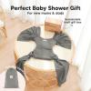 imageKeaBabies Baby Wrap Carrier Ring Sling  Easy to Wear Adjustable DLite Baby Carrier Newborn to Toddler Infant Carrying Shirt Hands Free Bonding Breathable Fabric Wearing Wrap Stone GrayGraphite