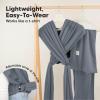 imageKeaBabies Baby Wrap Carrier Ring Sling  Easy to Wear Adjustable DLite Baby Carrier Newborn to Toddler Infant Carrying Shirt Hands Free Bonding Breathable Fabric Wearing Wrap Stone GrayMidnight Gray