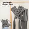 imageKeaBabies Baby Wrap Carrier Ring Sling  Easy to Wear Adjustable DLite Baby Carrier Newborn to Toddler Infant Carrying Shirt Hands Free Bonding Breathable Fabric Wearing Wrap Stone GrayGraphite
