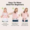 imageKeaBabies Baby Wrap Carrier Ring Sling  Easy to Wear Adjustable DLite Baby Carrier Newborn to Toddler Infant Carrying Shirt Hands Free Bonding Breathable Fabric Wearing Wrap Stone GrayDusty Pink