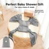 imageKeaBabies Baby Wrap Carrier Ring Sling  Easy to Wear Adjustable DLite Baby Carrier Newborn to Toddler Infant Carrying Shirt Hands Free Bonding Breathable Fabric Wearing Wrap Stone GrayClassic Gray