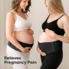 imageKeaBabies Maternity Belly Bands for Pregnant Women  Soft ampamp Breathable Pregnancy Belly Support Band Adjustable Maternity Belt for Back Pelvic Support Comfortable Easy to Use Classic Ivory MLMidnight Black