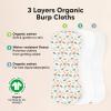 imageOrganic Burp Cloths Baby Boy ampamp Girl  5Pack Super Absorbent Cotton Burping Cloths for Babies Soft ampamp Plush Newborn Spit Up Rags Infant Towels for Milk Spit Up Unisex Large 21quot x 10quot CountrysideMesozoic