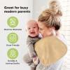 imageOrganic Burp Cloths Baby Boy ampamp Girl  5Pack Super Absorbent Cotton Burping Cloths for Babies Soft ampamp Plush Newborn Spit Up Rags Infant Towels for Milk Spit Up Unisex Large 21quot x 10quot CountrysideTerracotta