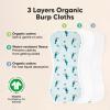 imageOrganic Burp Cloths Baby Boy ampamp Girl  5Pack Super Absorbent Cotton Burping Cloths for Babies Soft ampamp Plush Newborn Spit Up Rags Infant Towels for Milk Spit Up Unisex Large 21quot x 10quot CountrysideWildscape