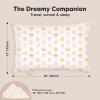 imageToddler Pillow with Pillowcase  13x18 My Little Dreamy Kids Travel Bed Pillows for Sleeping Organic Cotton Small Pillowcase Soft ampamp Breathable Machine Washable Toddlers 25 Years Old Soft WhiteSweetopia