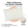 imageToddler Pillow with Pillowcase  13x18 My Little Dreamy Kids Travel Bed Pillows for Sleeping Organic Cotton Small Pillowcase Soft ampamp Breathable Machine Washable Toddlers 25 Years Old Soft WhitePearl Gray