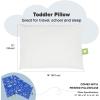 imageToddler Pillow with Pillowcase  13x18 My Little Dreamy Kids Travel Bed Pillows for Sleeping Organic Cotton Small Pillowcase Soft ampamp Breathable Machine Washable Toddlers 25 Years Old Soft WhiteOff to Space